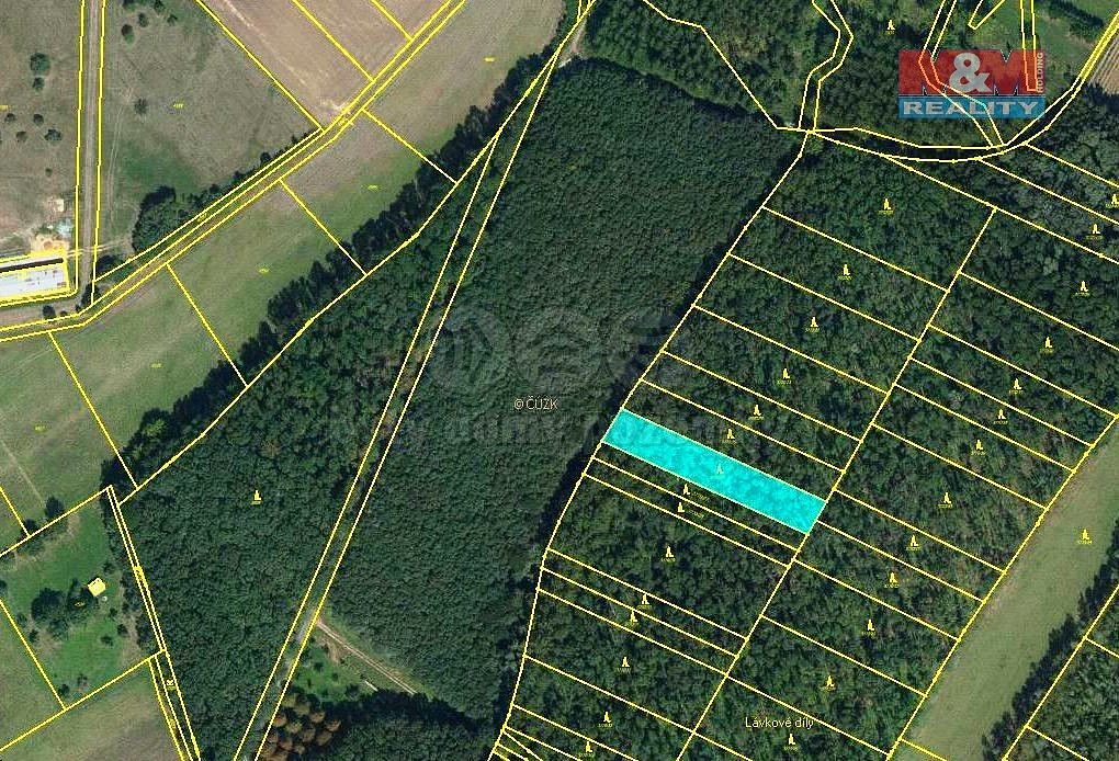 Prodej lesa 1 476 m²