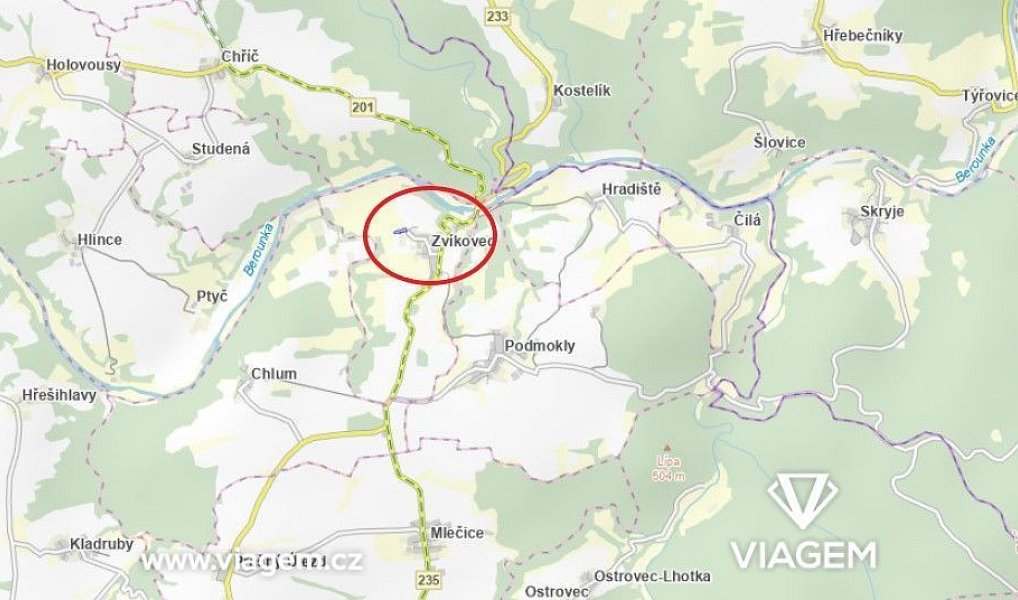 Prodej zahrady 3 136 m², Zvíkovec – náhled fotky 2