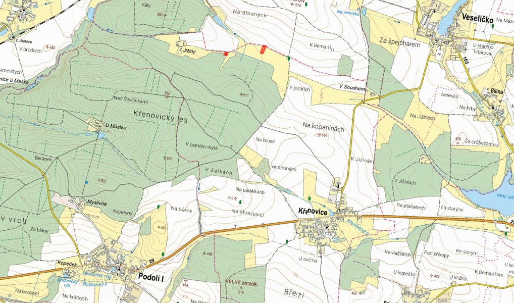 Prodej louky 2 785 m², Křenovice – náhled fotky 2