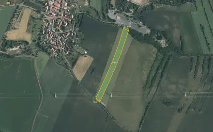 Prodej pole 11 672 m², Chraberce, okres Louny