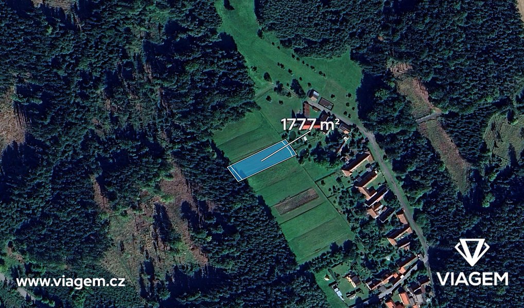 Prodej zahrady 1 332 m², Vyklantice – náhled fotky 2