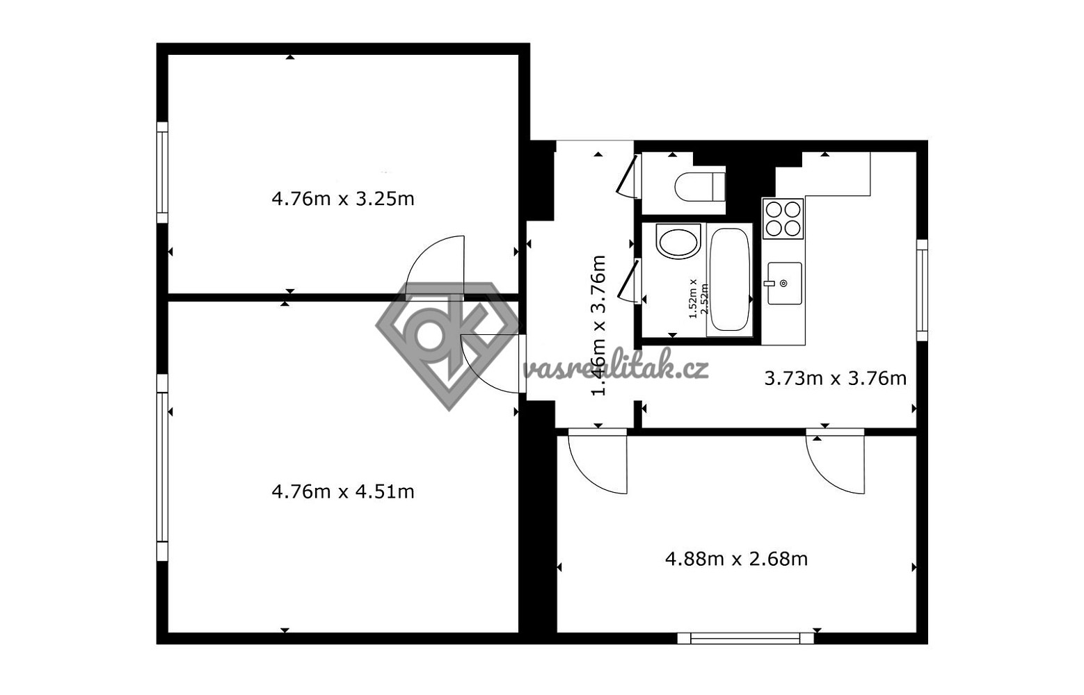 Prodej bytu 3+1 72 m² – fotografie 2
