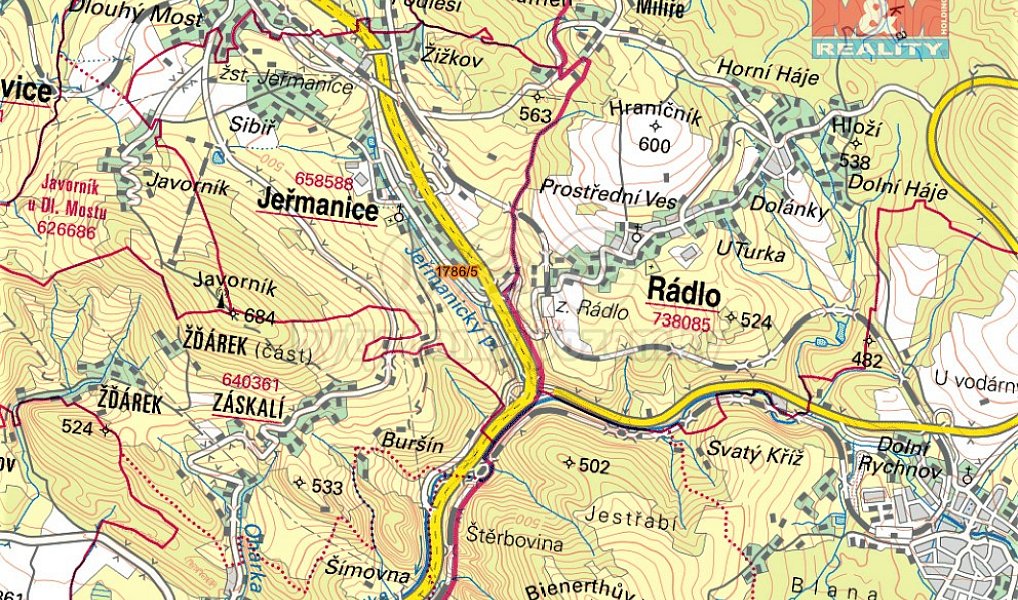 Prodej louky 3 161 m², Jeřmanice – náhled fotky 2