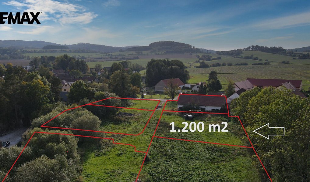 Prodej pozemku, 1200 m², Příbram, Sedlec-Prčice