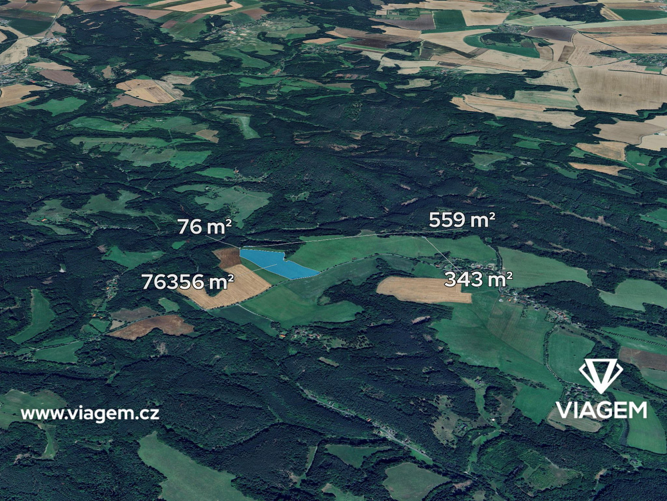 Prodej pole 15 466 m², Blatce