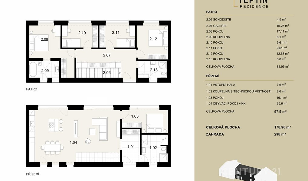 Prodej domu 179 m² s pozemkem 403 m², Kamenice – náhled fotky 15