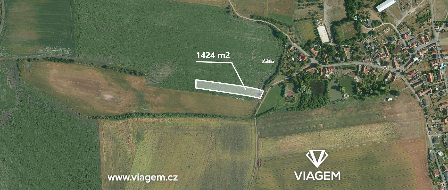 Prodej pole 1 424 m² – fotografie 3