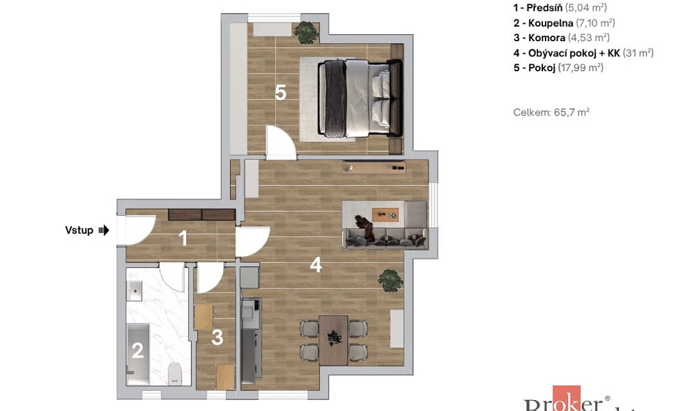 Prodej bytu 2+kk 65 m², Ostrava – náhled fotky 5
