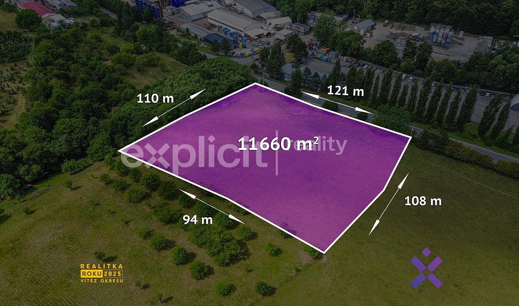 Prodej komerčního pozemku 11 660 m², Slušovice – náhled fotky 3