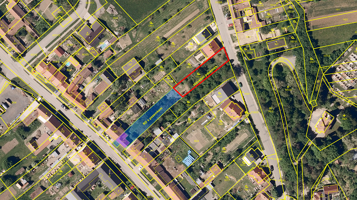 Prodej stavebního pozemku 611 m²