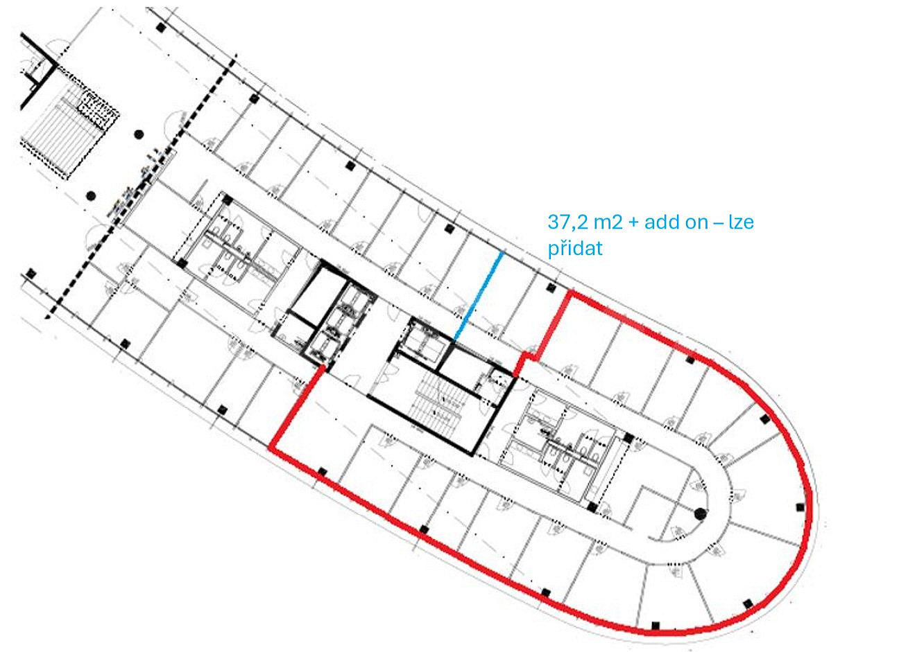 Pronájem kanceláře 564 m² – fotografie 3