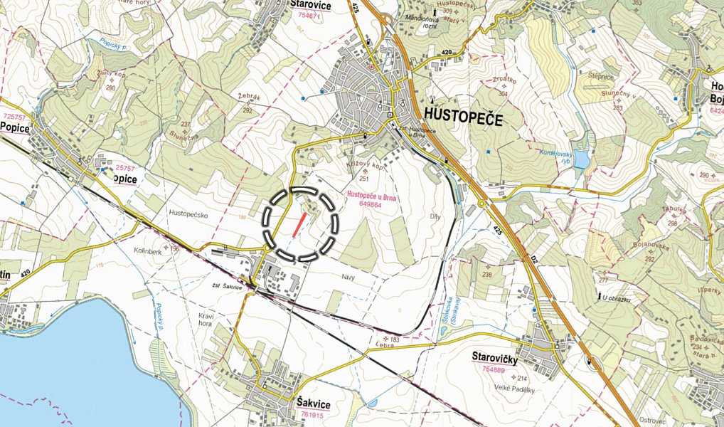 Prodej pole 2 550 m², Hustopeče – náhled fotky 2