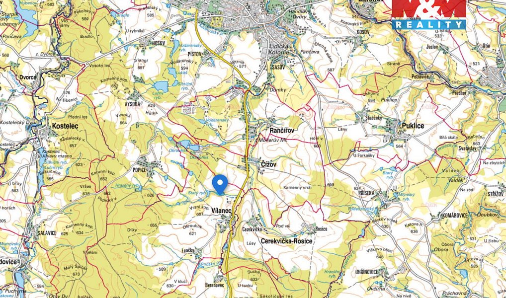 Prodej vodní plochy 14 433 m², Vílanec – náhled fotky 15