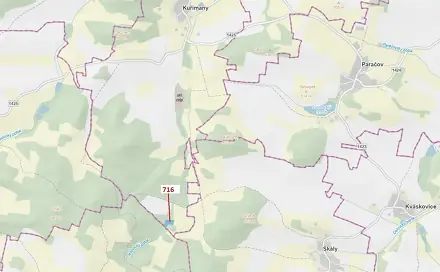Dražba lesa 4 499 m², Kuřimany