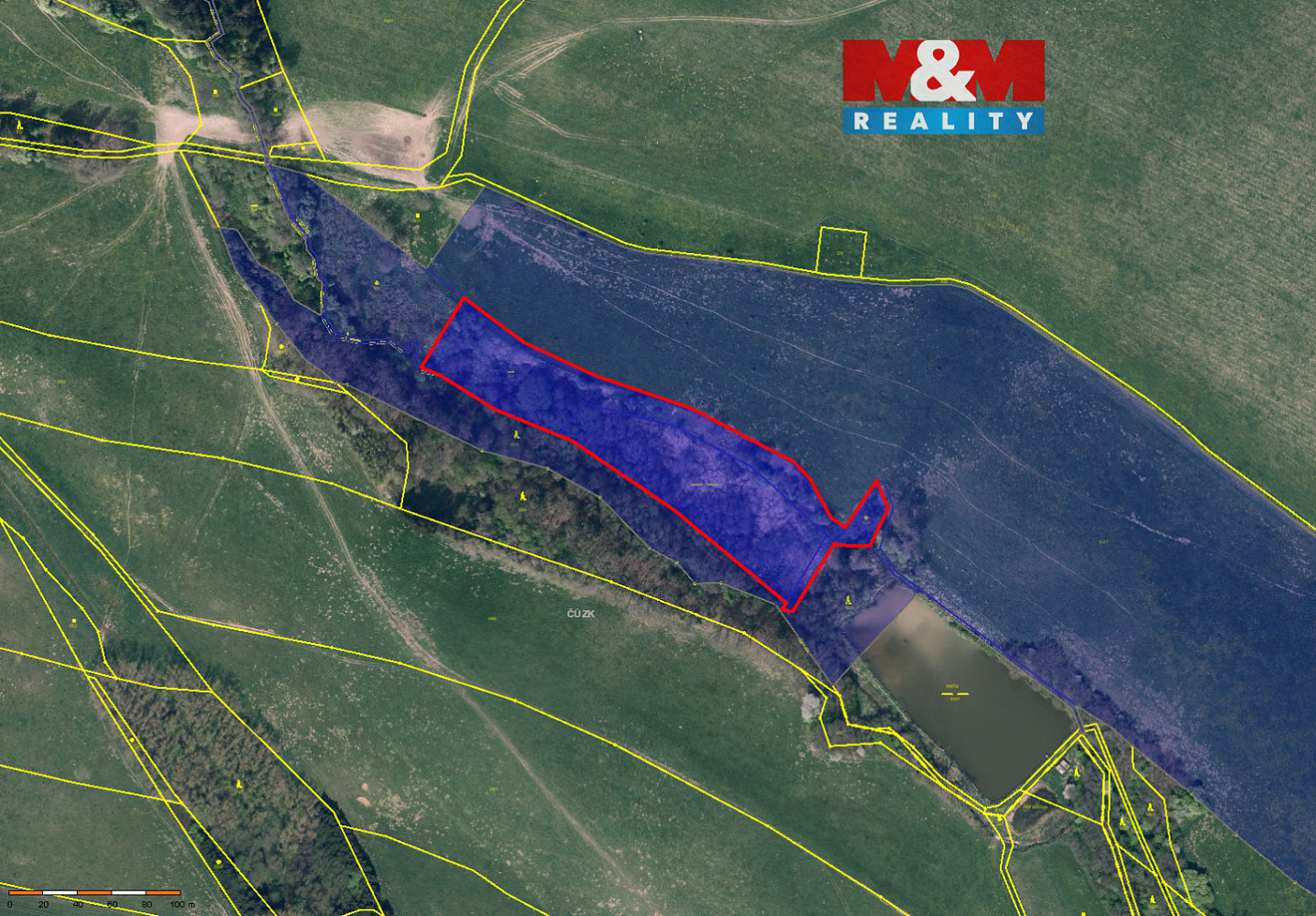Prodej vodní plochy 13 760 m²