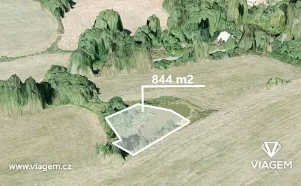 Prodej pole 844 m², Teplá, okres Cheb