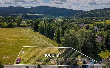 Prodej stavebního pozemku 1 000 m², Pomezní, Liberec - Liberec XXXIV-Bedřichovka