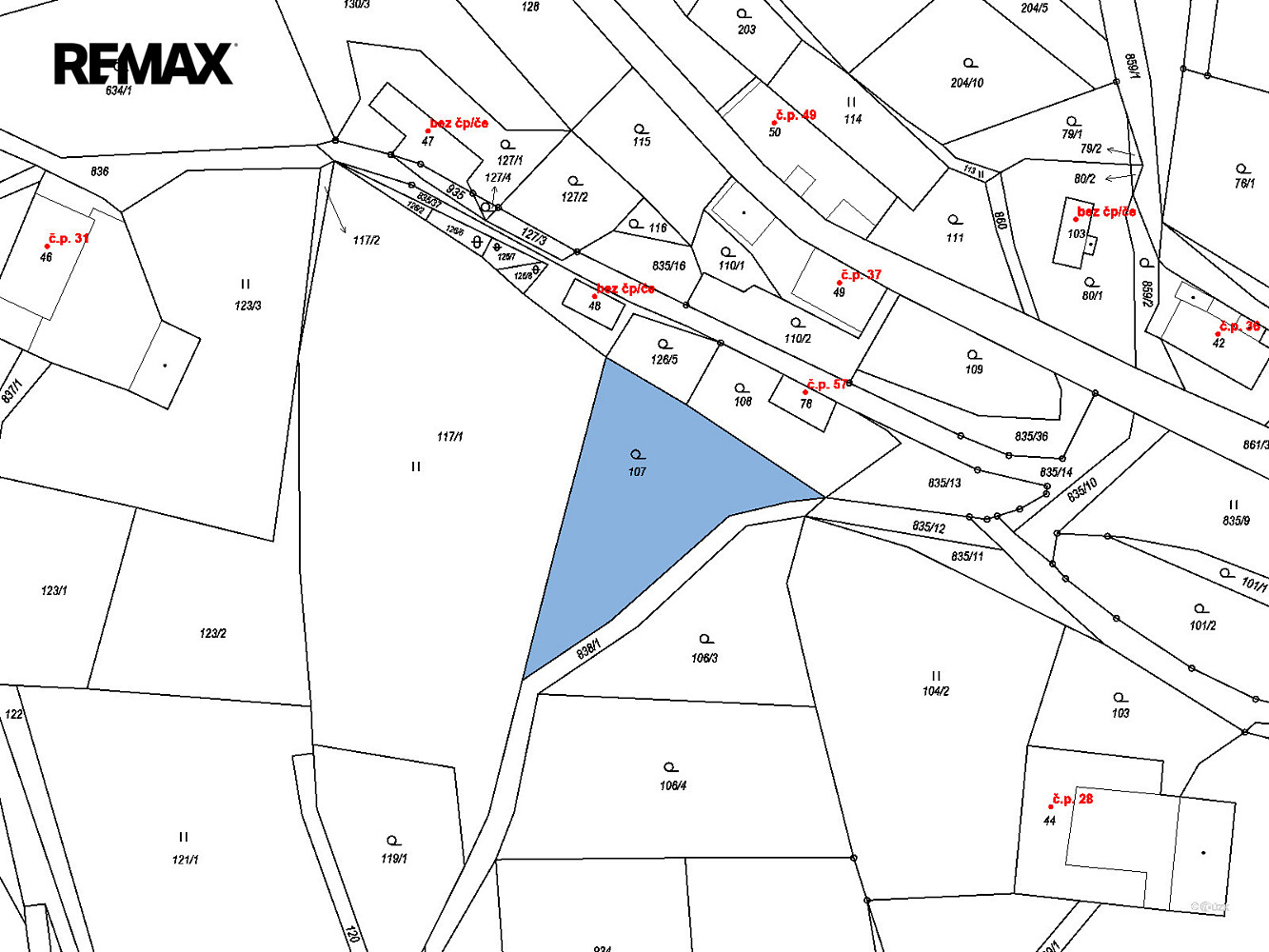 Prodej stavebního pozemku 1 226 m² – fotografie 5