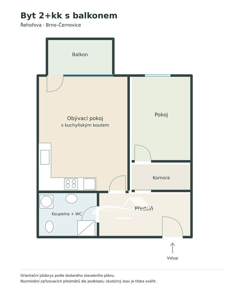 Pronájem bytu 2+kk 60 m² – fotografie 5