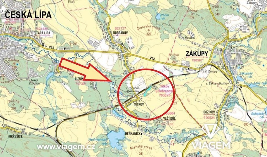 Prodej lesa 6 558 m², Česká Lípa – náhled fotky 3