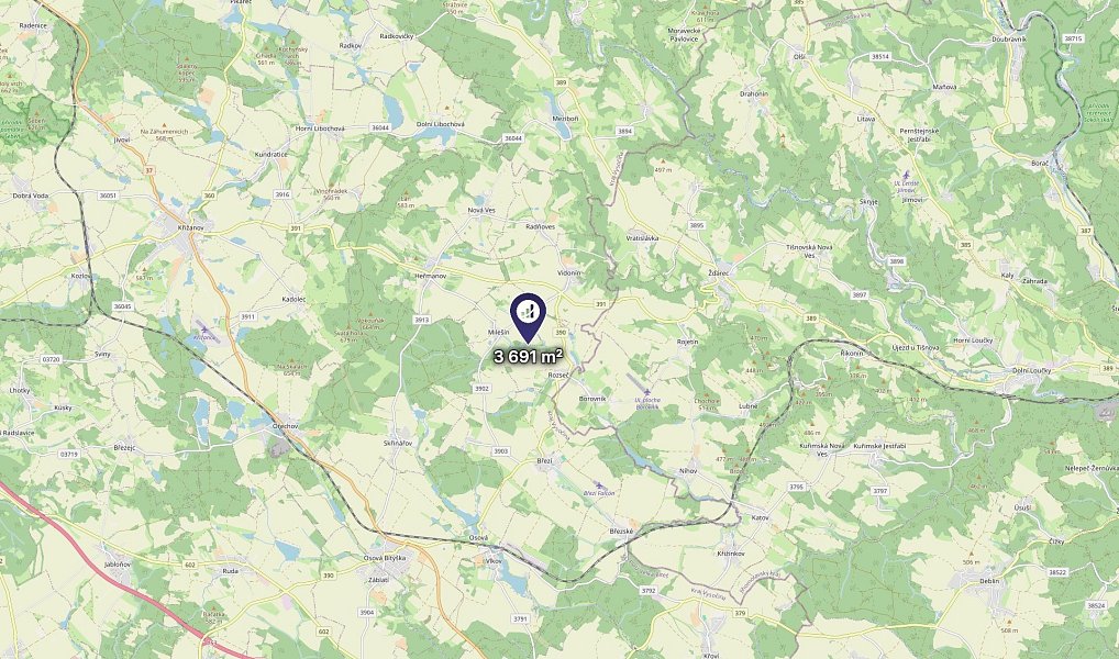 Prodej louky 3 691 m², Rozseč – náhled fotky 3