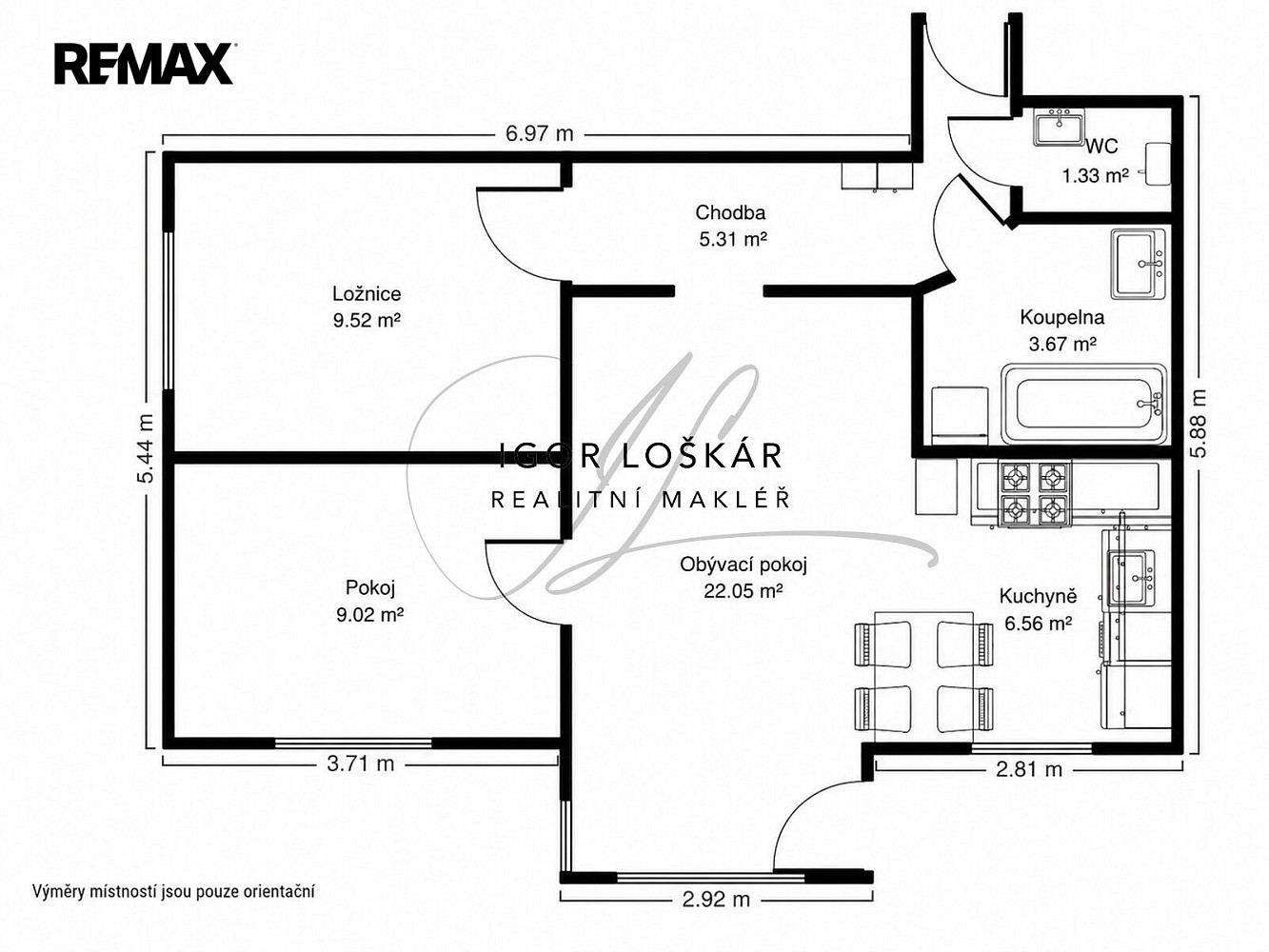 Prodej bytu 3+kk 51 m² — photo 4