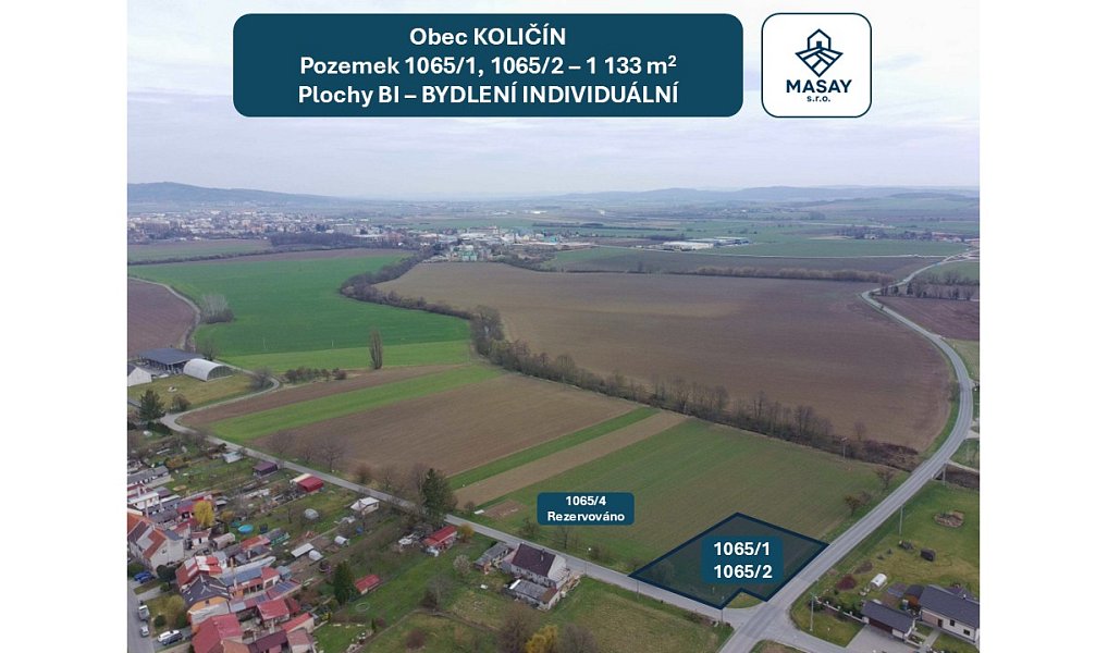 Prodej stavebního pozemku 1 133 m², Holešov – náhled fotky 7