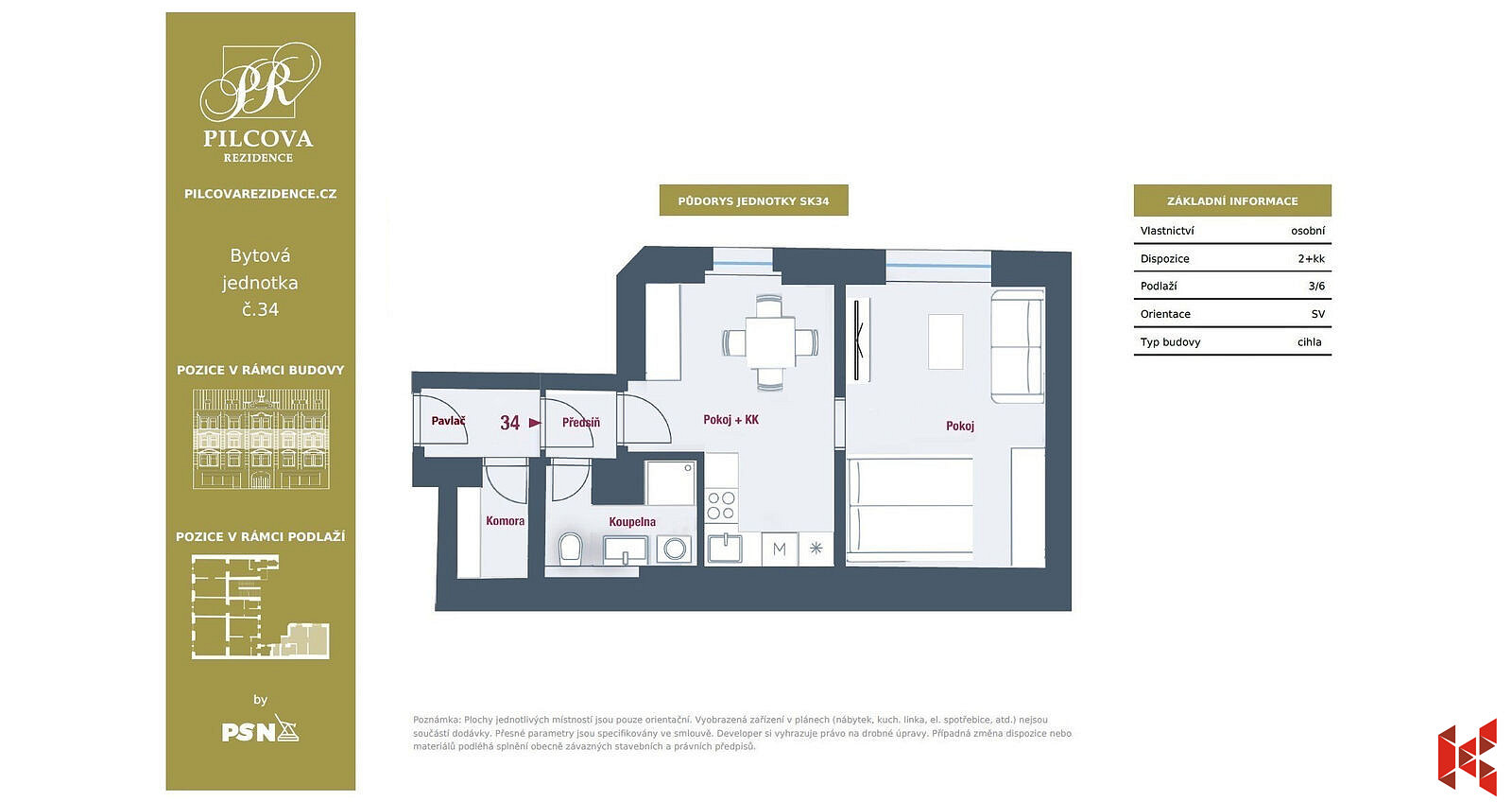 Prodej bytu 1+1 41 m² – fotografie 3