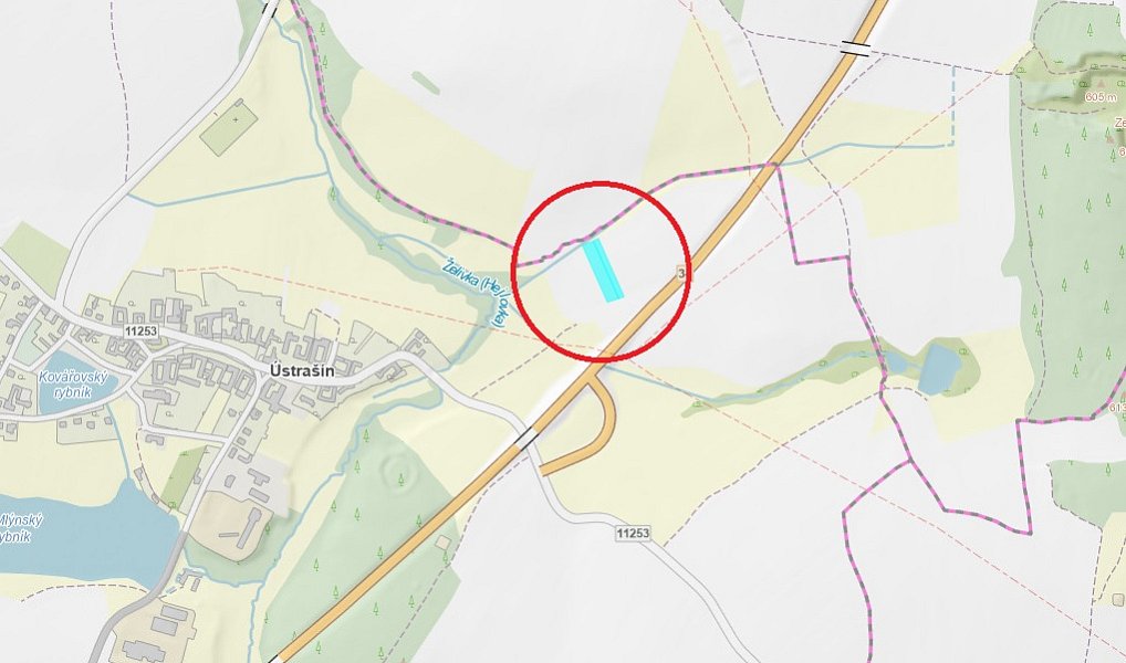 Prodej pole 17 317 m², Ústrašín – náhled fotky 5