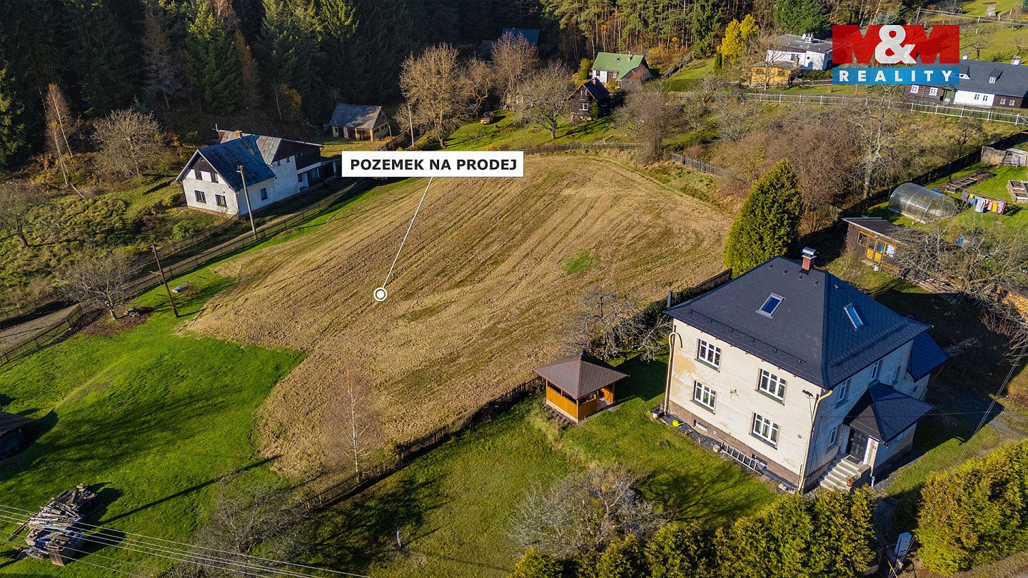 Prodej pozemku k bydlení, 1537 m², Rynoltice – pohled 2