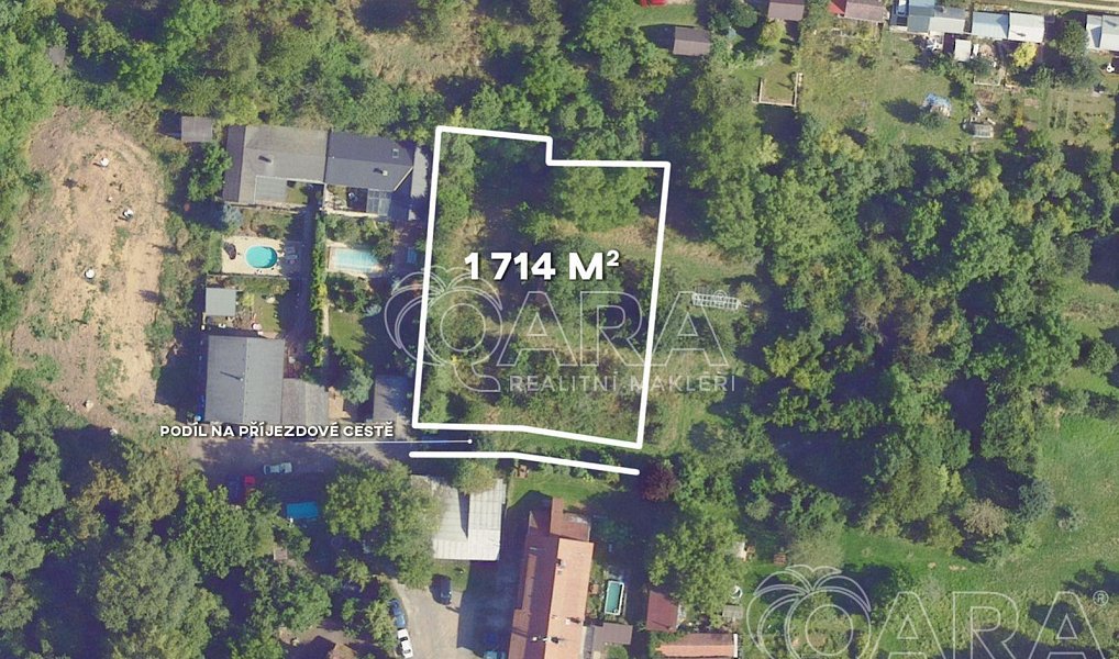 Prodej stavebního pozemku 1 714 m², Zdiby – náhled fotky 3