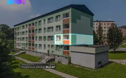 Prodej bytu 3+1 62 m²