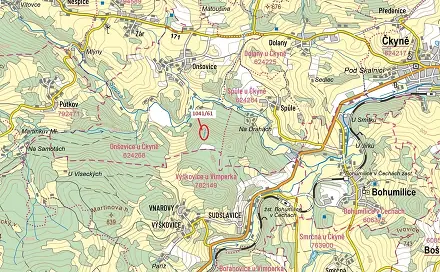 Dražba lesa 2 039 m², Bohumilice
