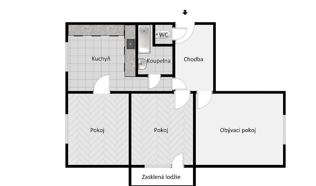 Prodej bytu 3+1 67 m², Přerov – náhled fotky 4