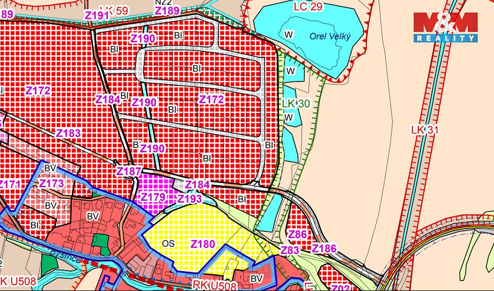 Prodej stavebního pozemku 1 352 m², Ostrov – náhled fotky 5