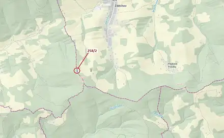 Dražba lesa 697 m², Zděchov