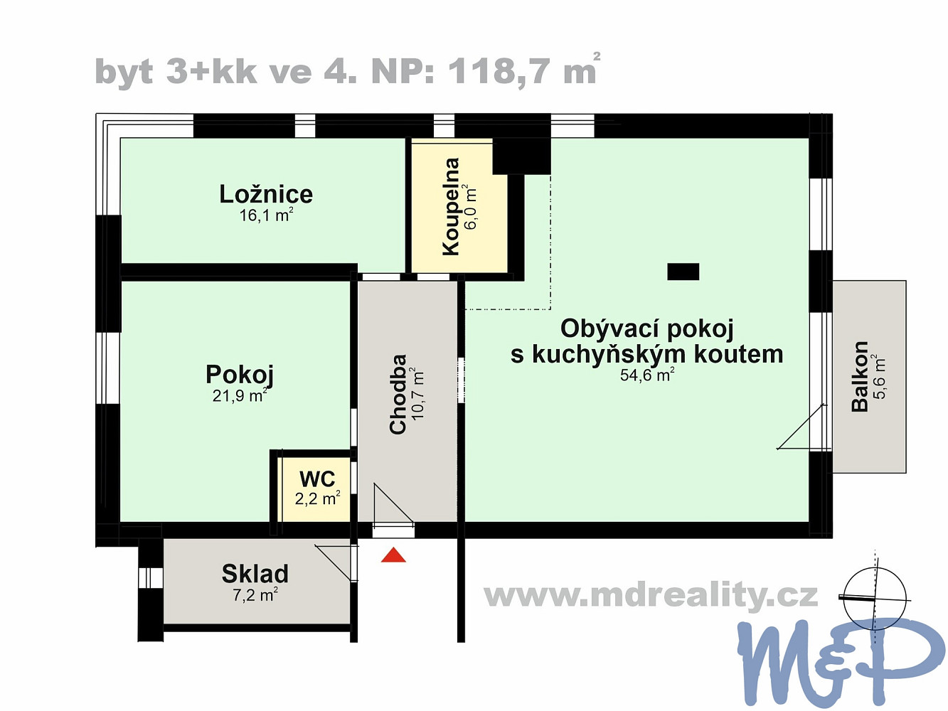 Prodej bytu 3+kk 124 m² – fotografie 2