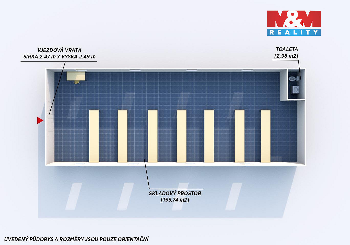 Pronájem skladovacích prostor 155 m² — photo 2
