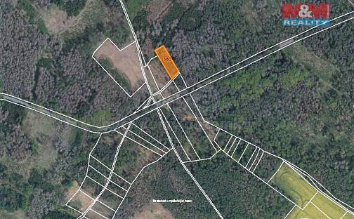 Prodej lesa 1 396 m², Račice, okres Třebíč