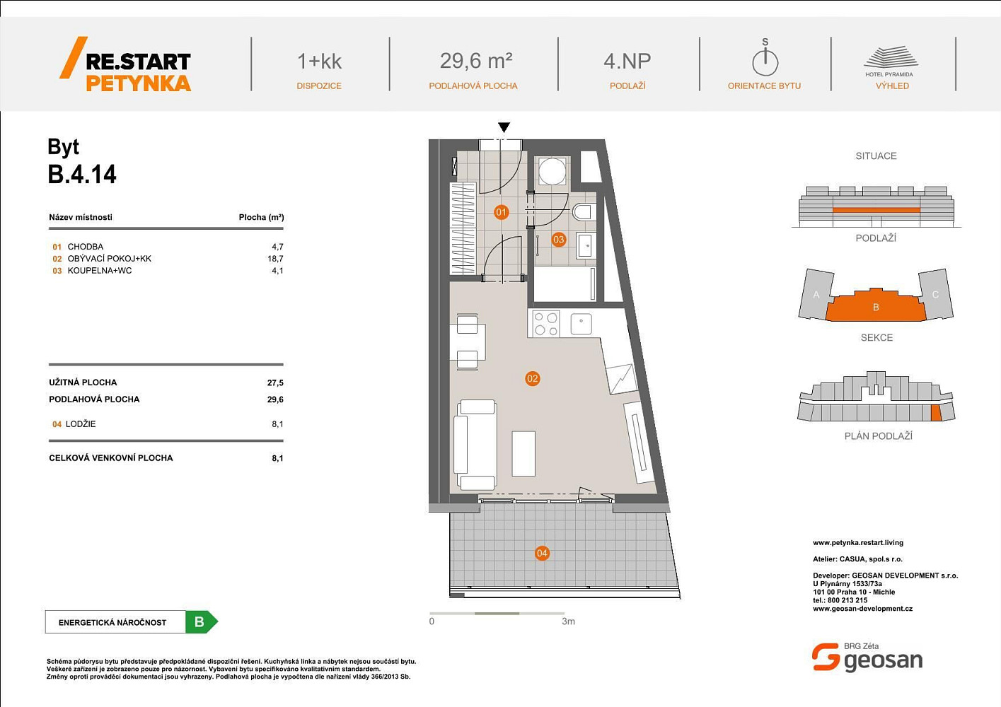 Prodej bytu 1+kk 30 m² – fotografie 2