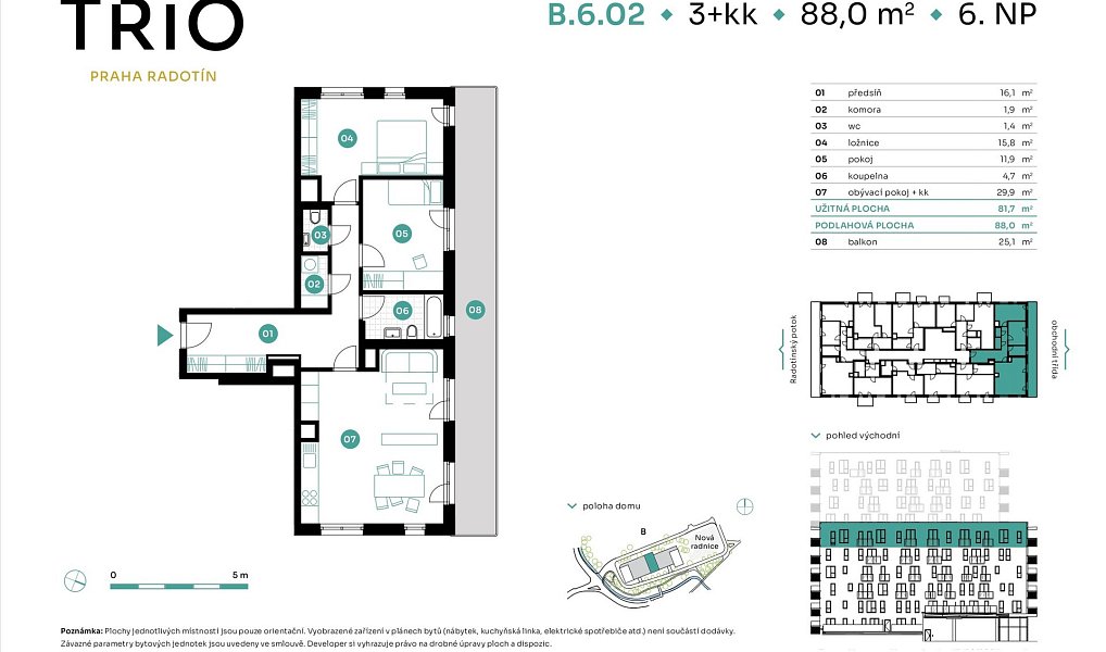 Prodej bytu 3+kk 88 m², Praha – náhled fotky 2