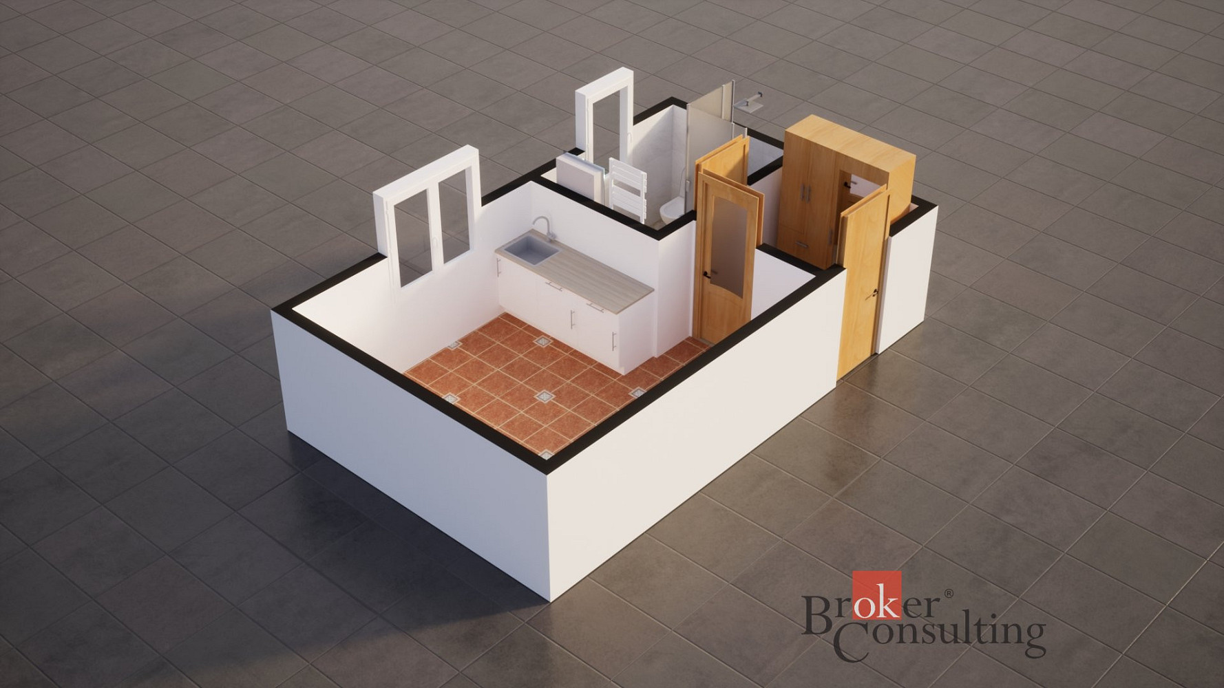 Pronájem bytu 1+kk 18 m² - Więcej