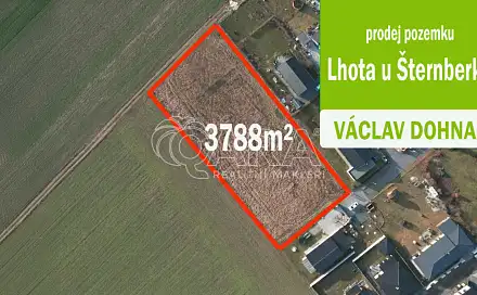 Prodej stavebního pozemku 3 788 m², Šternberk, okres Olomouc