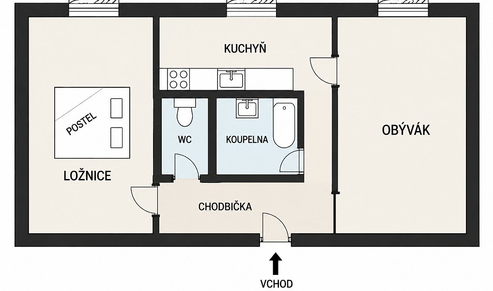 Prodej bytu 2+1 51 m², Praha – náhled fotky 9
