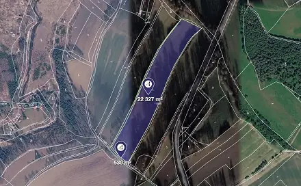 Prodej louky 3 809 m², Pelhřimov