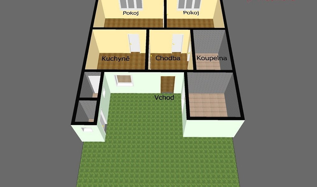 Prodej domu 69 m² s pozemkem 201 m², Litovel – náhled fotky 2