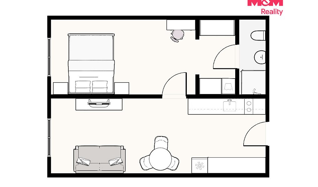 Prodej bytu 2+kk 46 m², Praha – náhled fotky 12