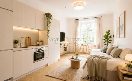 Prodej bytu 1+kk 17 m², Sokolská, Praha 2 - Nové Město