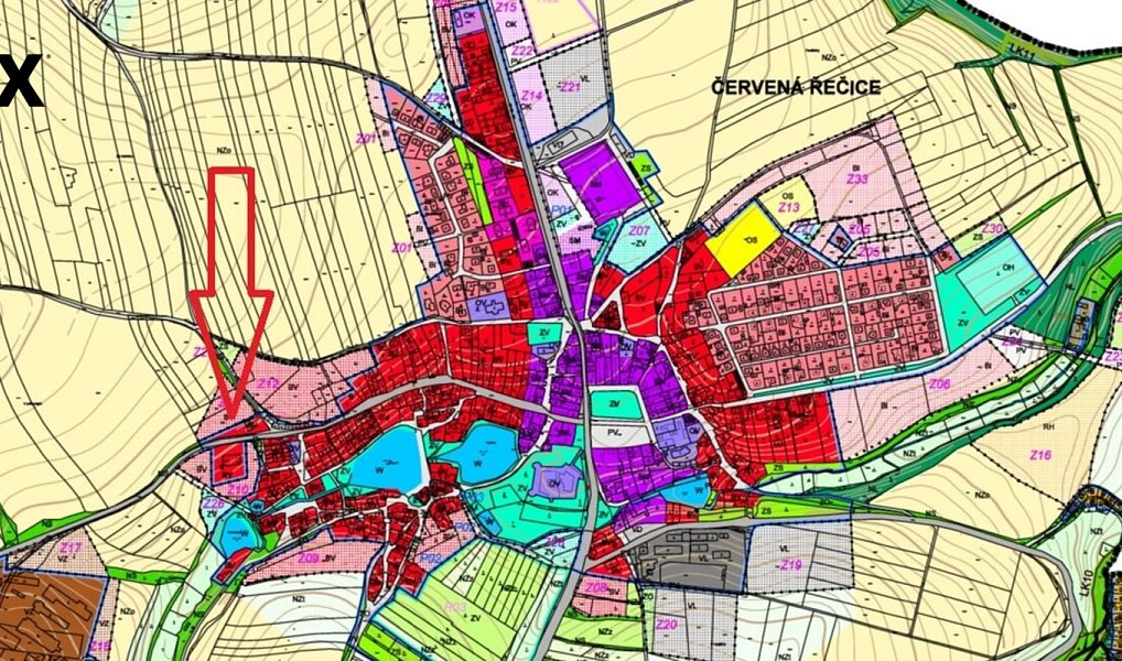 Prodej stavebního pozemku 900 m², Červená Řečice – náhled fotky 3