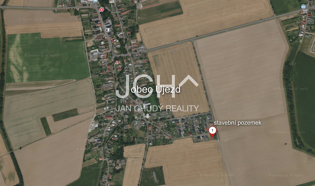 Prodej stavebního pozemku 710 m², Újezd – náhled fotky 3